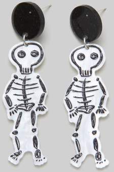 Skeleton Drawing Earrings