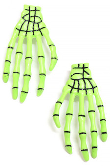 Acrylic Halloween Hands Drop Earrings