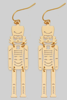 Dangling Nutcracker Drop Earrings