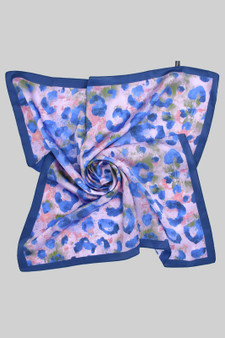 Colorful Cheetah Print Silky Square Scarf