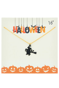 Which On Broom Pendant Necklace