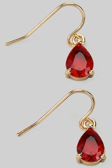 Classy Teardrop Jewel Stone Drop Earrings
