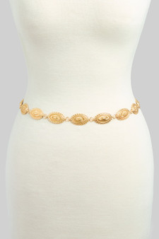 Sunburst Concho Chain Belt