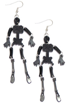 Skeleton Body Dangle Earrings