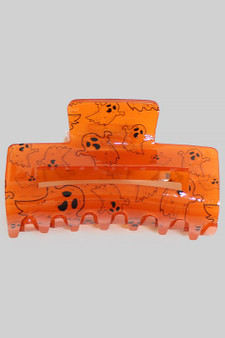 Acrylic Halloween Ghost Hair Clip - #KH23589