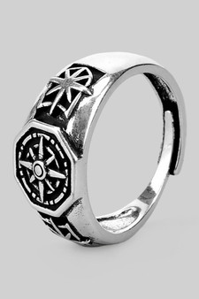 Gothic Norse Compass Ring