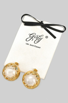 Stainless Steel Lavish Stone Post Earrings