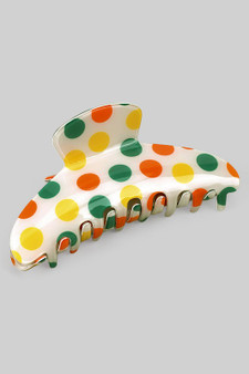 Polka Dot Print Hair Clip