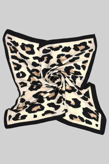 Leopard Print Soft Guaze Square Scarf