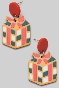 Christmas Present Dangle Earrings