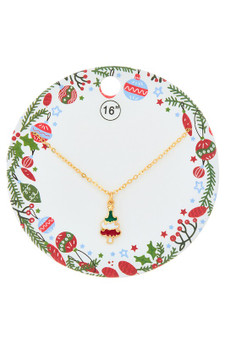 Christmas Tree Pendant Necklace