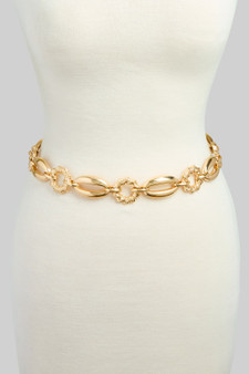 Oval Twist Link Chain Belt