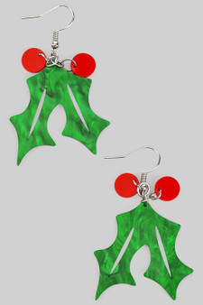 Marbled Acrylic Holly Drop Earrings