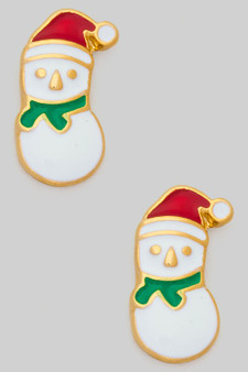 Santa Hat Snowman Clip Ons