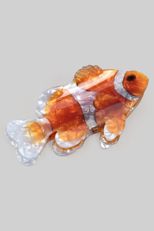Marbled Acrylic Clown Fish Hair Clip