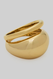 Classy Stacked Brass Ring