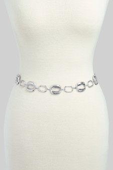 Squared Oval Link Chain Belt