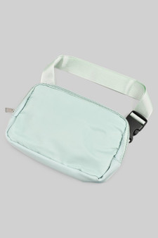 Fanny Pack Crossbody Bag With Two Zipper Pockets