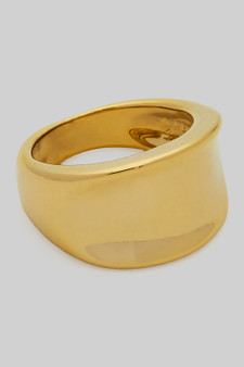 Classy Indented Brass Ring