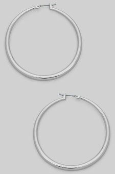 Classic Brass Hinge Hoop Earrings