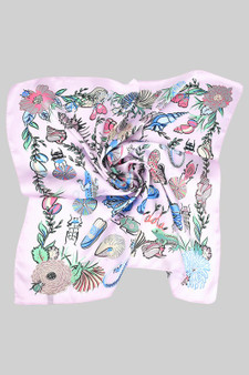 Nature Life Inspired Silky Square Scarf