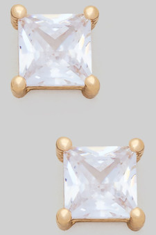 Essential Cz Square Studs