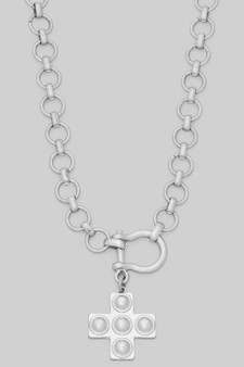 Chunky Cross Chain Necklace