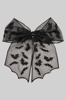Lacy Bat Bow Hair Clip