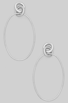 Triple Brass Link Drop Earrings
