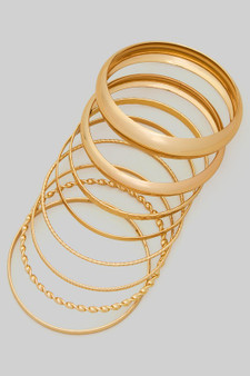 Eight Piece Bangle Set