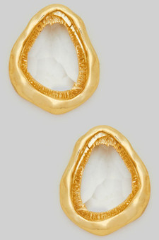 Textured Stone Studs