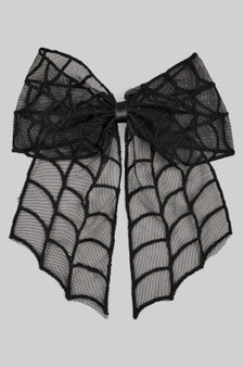 Lacy Spider Web Bow Hair Clip