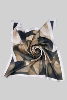 Colorful Horse Silhouetee Silky Square Scarf