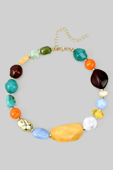 Colorful Stone Bead Necklace