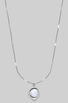 Organic Pearl Pendant Necklace