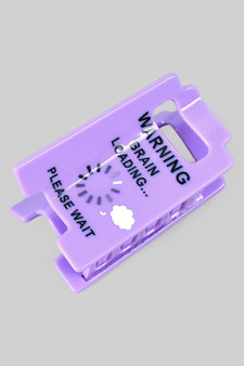 Warning Brain Loading Please Wait Hair Clip