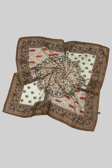 Thicker Paisley Fall Print Square Scarf