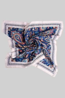 Colorful Large Paisley Print Square Scarf