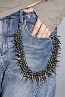 Spiked Chain For Wallets Waist Or Necklace