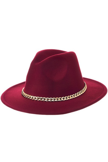 Chain Fedora Hat