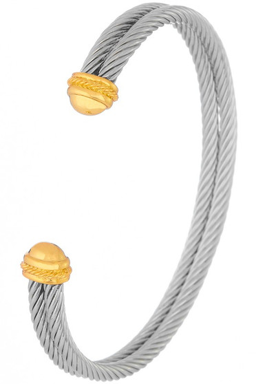 Twist Cable Layered Bracelet