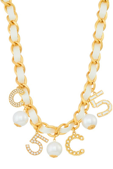 Multi Charm Drop Braided Choker Necklace - #MN1619