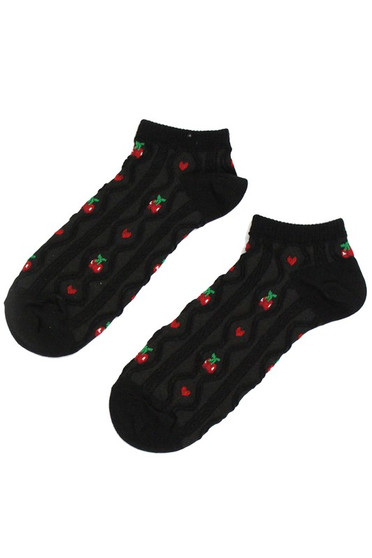 Apple Heart No Show Socks