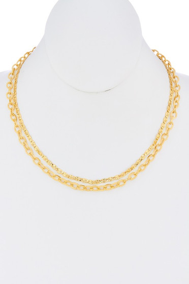 Two Row Chain Necklace