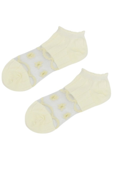 Lace Ruffle No Show Socks