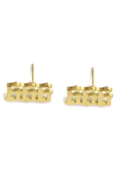 Angel Number 666 Stud Earrings