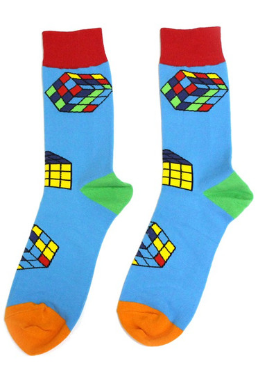 Rubiks Cube Ankle Socks