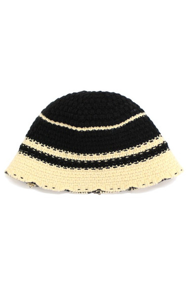 Stripe Crochet Bucket Hat