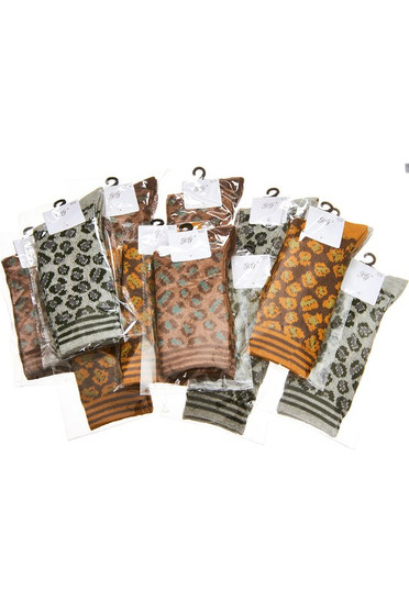Leopard Print Assorted Socks