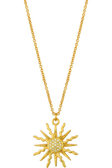 Radiant Sun Pendant Necklace - #1C0518